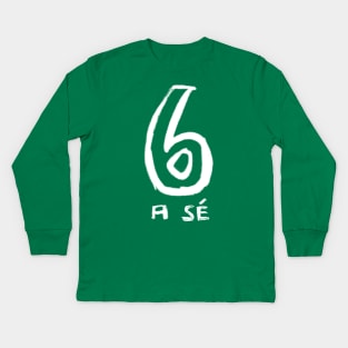 Number 6, Six Gaelic Irish Kids Long Sleeve T-Shirt